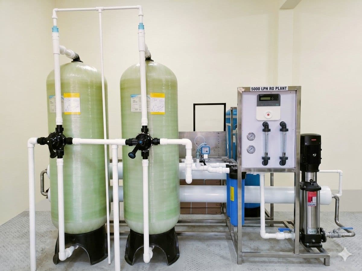 Massive 5000 LPH RO plant for enterprise manufacturing and heavy industrial water supply