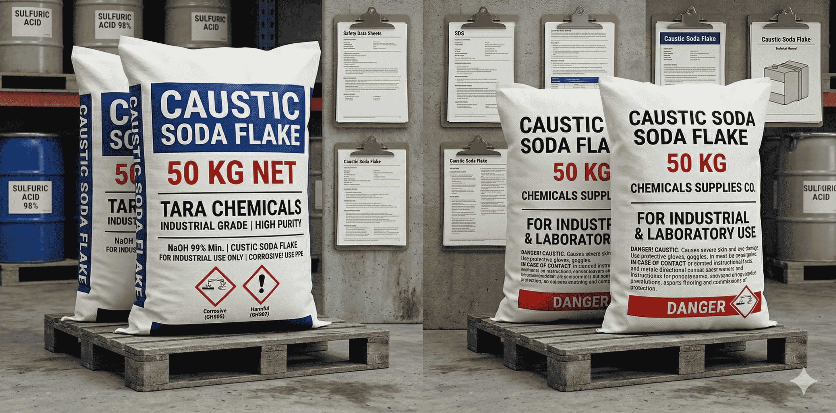 Industrial Caustic Soda Flakes for Water Treatment