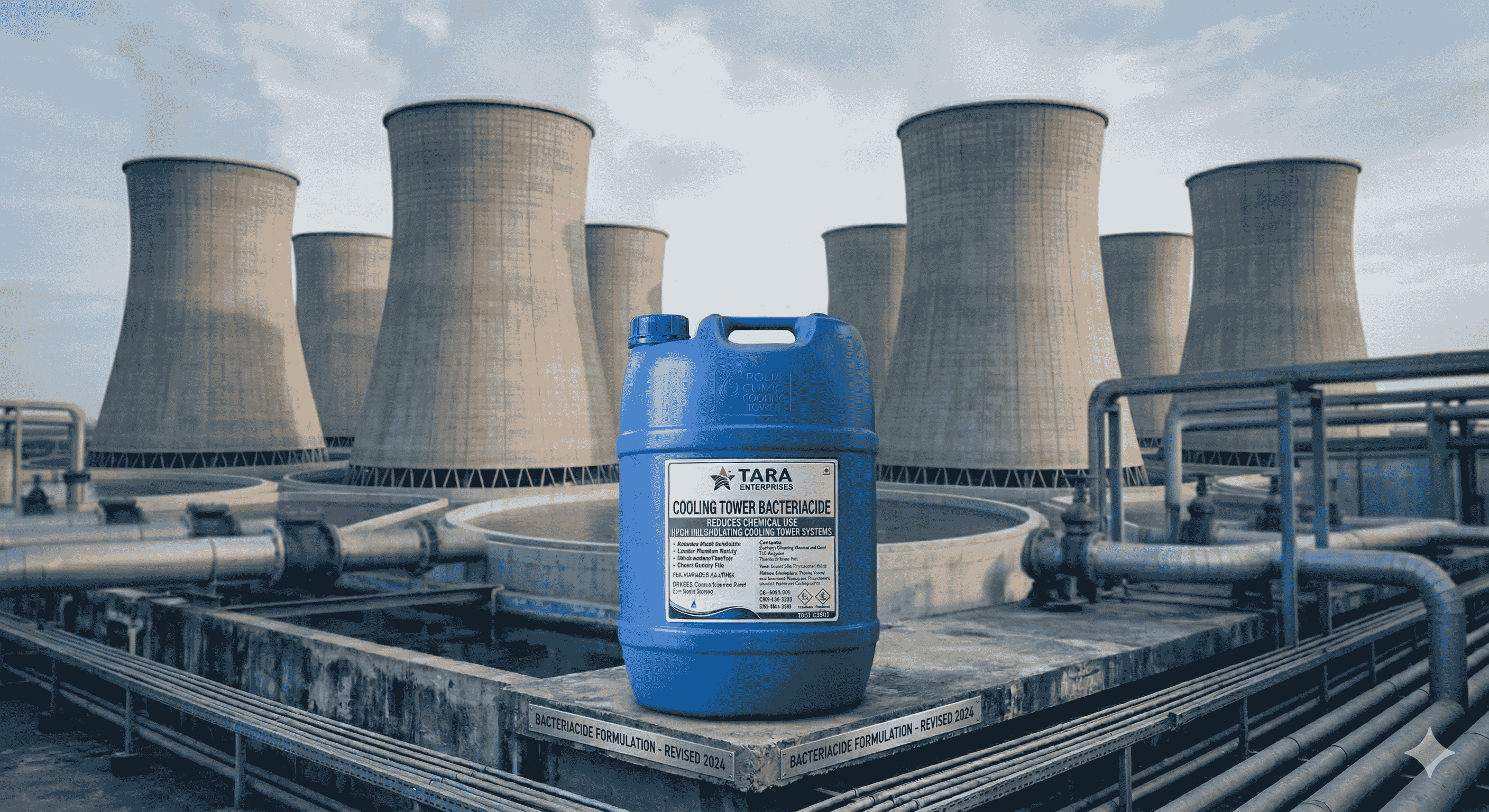 Bactericide Chemicals for Industrial Cooling Towers