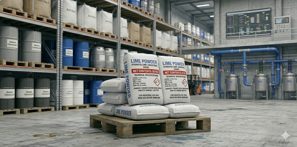 Hydrated Lime Powder for Industrial Water Treatment