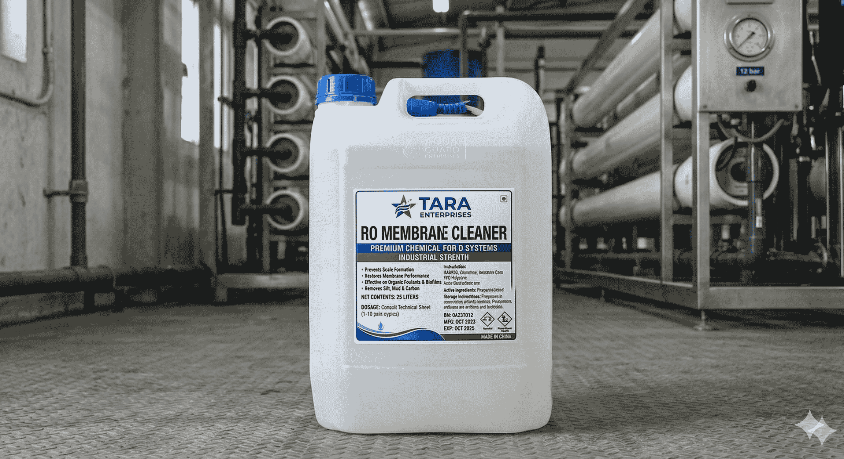 Industrial RO Membrane Cleaning Chemicals - CIP Acid and Alkali