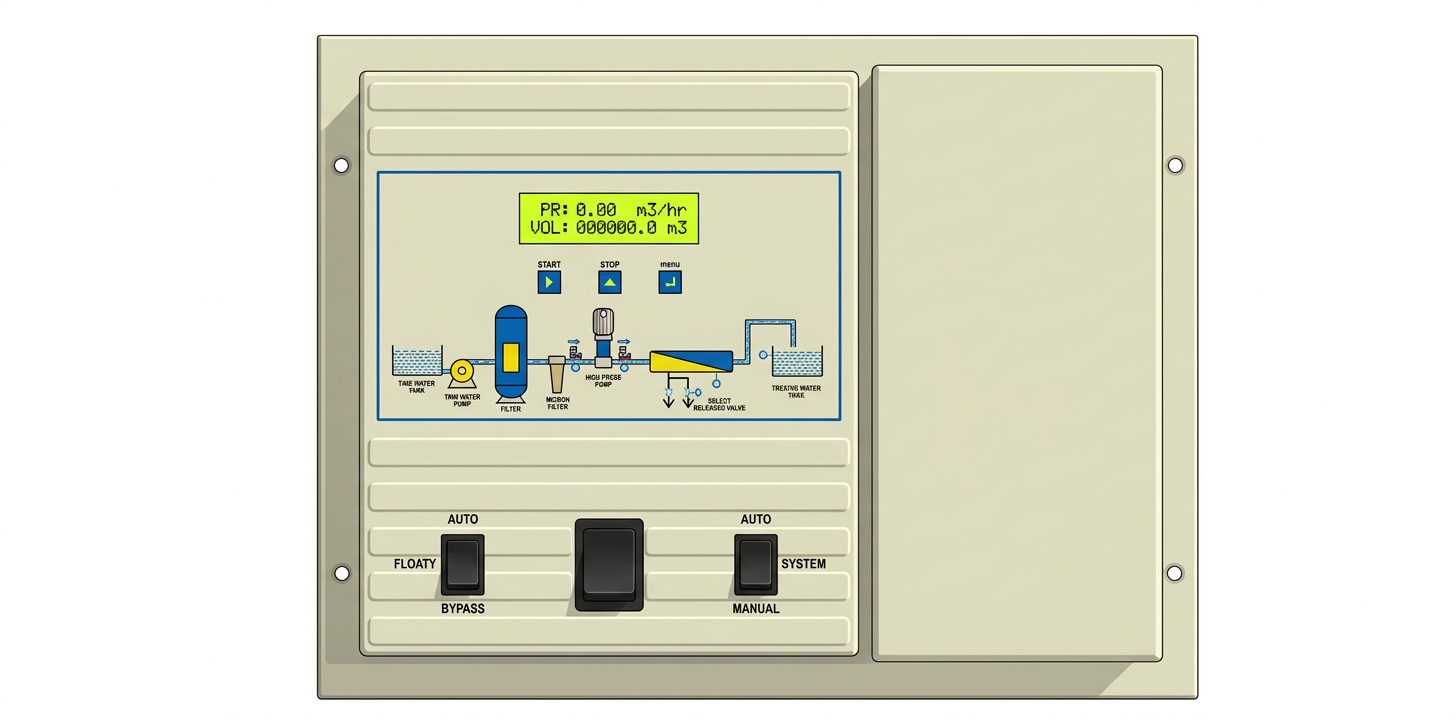 Industrial RO Control Panel with Digital Display