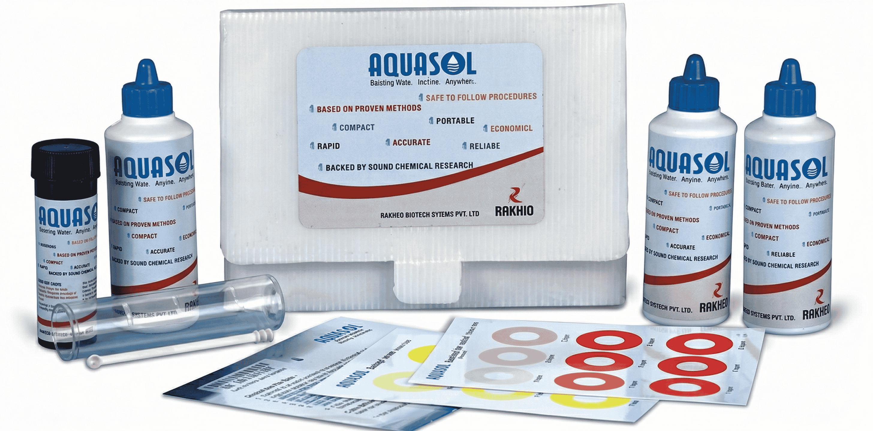 Various Industrial Water Testing Kits and Reagents